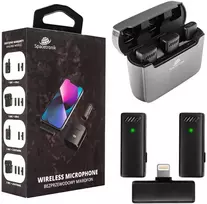 Spacetronik 2x belaidis mikrofonas iPhone Lightning I WM12L