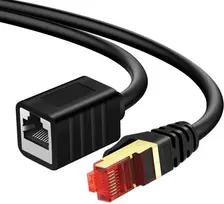 Spacetronik Kabelis LAN ilgintuvas CAT7 juoda 2m