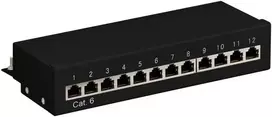 Wentronic Patch skydelis STP CAT 6 ekranuotas 12 prievadų Goobay