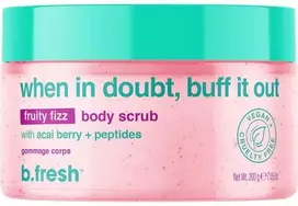 b.fresh When In Doubt, Buff It Out Fruity Fizz Body Scrub Uogų aromato kūno šveitiklis, 200g