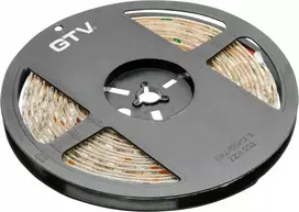 GTV Blykstės juosta 5050, 300 LED šiltai baltos spalvos, 72 W, atspari vandeniui 10 mm, ritiny