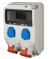 Elektro Plast Nasielsk Elektro-Plast 9 moduliai 5P / 32A 5P / 16A 2x2P + Z RS-9 (6222-0)