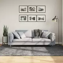Kilimas HUARTE, antracito, 160x230 cm, trumpi šereliai