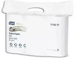 Tualetinis popierius Tork Premium Extra Soft T4 (110317), baltos spalvos, 3 sluoksniai, 35 m, 248 lapeliai, 6 rulonai