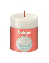 Bolsius Žvakė - cilindras RUSTIC, dramblio kaulo, D 6,8 cm, H 8 cm, vnt