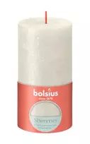 Bolsius Žvakė - cilindras RUSTIC, dramblio kaulo, D 6,8 cm, H 13 cm, vnt