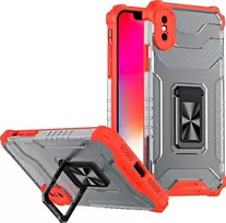 Hurtel Crystal Ring dėklas skirtas iPhone XS Max, raudonas