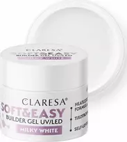 Activeshop Nagų priauginimo gelis Claresa Soft&Easy Builder Gel Milk Baltas, 90 g