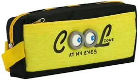 Coolforschool Penalas COOL ZONE, CollForSchool, 195x85x50 mm, su 2-iem skyriais, juodos/geltonos sp.