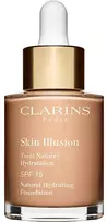 „Clarins“ spalvą koreguojantis skystas makiažo pagrindas „Skin Illusion“, 108, smėlio spalvos, SPF 15, 15 ml *Mėginamoji pakuotė