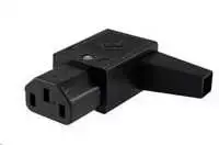 PREMIUMCORD maitinimo jungtis 230V kabeliui (moteris, IEC C14), kampinis