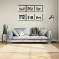 Kilimas HUARTE, smėlio, 160x160 cm, trumpi šereliai