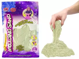 Lean Toys Kinetinis smėlis natūrali spalva 500g ma