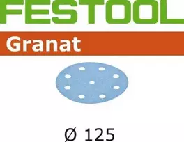 Festool Šlif. popierius eksc. šlifuokliui; Granat; Ø125 mm; P400; 100vnt.