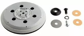 Šlifavimo padas Mirka UNI; 5/16''+M8; 150 mm; 61H; kietas