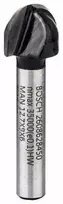 Bosch Fasoninės frezos 6 mm, R1 6,3 mm, D 12,7 mm