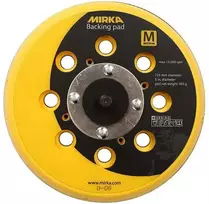 Šlifavimo padas Mirka; Ø125 mm; vidutiniškai kietas