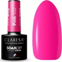 Activeshop Rožinė Ilgalaikis hibridinis nagų lakas Claresa, Rožinė 532, 5 g