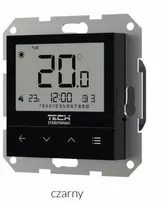 Tech Laidinis kambario termostatas EU-F-4z v1, juodas, 55mm rėmeliams