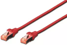 Digitus Patchcord CAT6, S-FTP, 5m, raudona, 10 vnt (DK-1644-050-R-10)