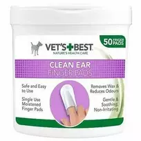 Vet's Best Clean Ear ausų valymo servetėlės, 50 vnt