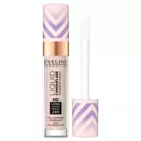 „Eveline Cosmetics“ skystas kamufliažinis HD pilnai padengiantis veido kaukė „02 Light Vanilla“, 7.5 ml