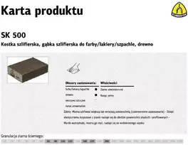 KLINGSPOR KOSTKA SZLIFIERSKA 100x70x25mm P 80 SK500