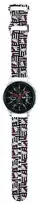 Apyrankė Samsung Galaxy Watch (46mm) / Samsung Gear S3 (46mm) / Huawei Watch GT / GT 2 / GT 2 PRO / GT 3 / GT 3 PRO (46mm) Hello Kitty Dirželis Strap Silicone Heads & Stripes (HKUWLSDIESK) juodos spalvos