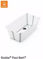Stokke Flexi Bath - sulankstoma vaikiška vonia | Baltas