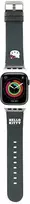 Apyrankė Apple Watch 1 / 2 / 3 / 4 / 5 / 6 / SE / 7 / 8 (38 / 40 / 41 mm) Hello Kitty Strap Kitty Head (HKAWMPGKHK) juodos spalvos