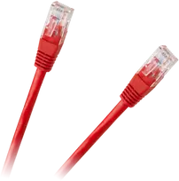 LP Oem Patchcord kabelis UTP 8c kištukas-kištukas 3.0m CCA raudonas kat.6e
