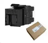 Solarix MULTIPACK 24 vnt - greito pjovimo kertinis akmuo CAT6 UTP RJ45 juodas SXKJ-6-UTP-BK-NA