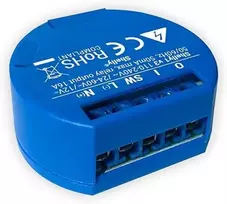 Ecost prekė po grąžinimo Shelly 1 - Switch Actuator 230 V 16 A - WIFI Relay Suitable for Smart Home, (Atnaujinta)