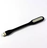 Nešiojamojo kompiuterio lempa, guminė, juoda, USB, LED, EOL