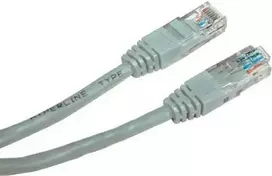 LAN UTP patchcord kabelis, Cat.5e, RJ45 M - RJ45 M, 3 m, neekranuotas, rutulinis, ekonomiškas