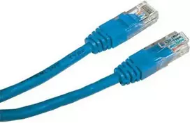 LAN UTP patchcord kabelis, Cat.5e, RJ45 M - RJ45 M, 0,5 m, neekranuotas, mėlyna, ekonomiškas, EOL