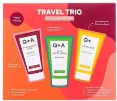 Q+A Travel Trio Bodycare Gift Set Kūno priežiūros priemonių rinkinys, 3x50 ml