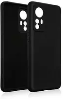 Beline silikoninis Xiaomi 12 dėklas telefonui, juodos spalvos