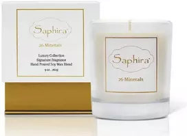 Aromaterapinė sojų vaško žvakė Saphira Luxury Signature Candle SAFCANDLE, 260 g