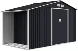 Sodo namukas su malkine Stockholm 11x6, Pilkas