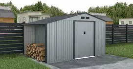 Sodo namukas su malkine MADISON 11x8, Light Pilkas