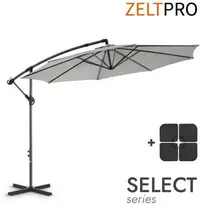 Zeltpro Lauko skėtis su padu Select Light Pilkas