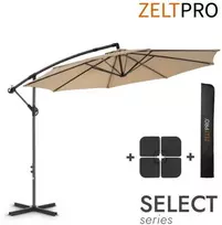 Zeltpro Lauko skėtis su padu ir užvalkalu Select Taupe