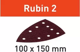 Šlifavimo popierius Festool Rubin 2; 100x150 mm; P150; 50 vnt.