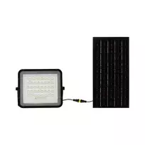 V-tac 10W LED prožektorius su saulės baterija, juodas, 4000K