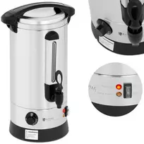 Virdulys Royal Catering Warnik karšto vandens šildytuvas dvigubas sienas plieno 8.7L 1500W