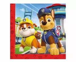2 sluoksnių popierinė servetėlė 33x33 Paw patrol, 20 vnt. GODAN 95599 GO