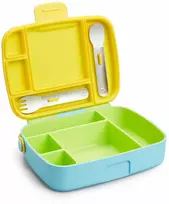 Munchkin priešpiečių dėžutė su skyriais Bento Box (žalia)
