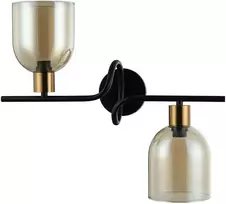 Italux Sieninis šviestuvas Servio WL-66892-2A-BK-AMB