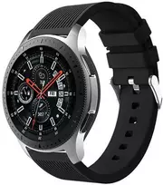 4Wrist Silikoninis dirželis Samsung Galaxy Watch - juodas 22 mm